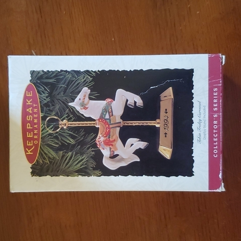 HALLMARK Keepsake "Tobin Fraley Carousel" Ornament.
